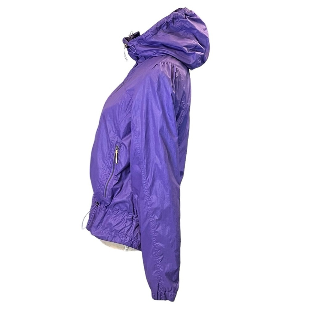 Lole Lightweight Mesh Lined Nylon Windbreaker Jacket with Hood in Violet Small - Picture 10 of 16